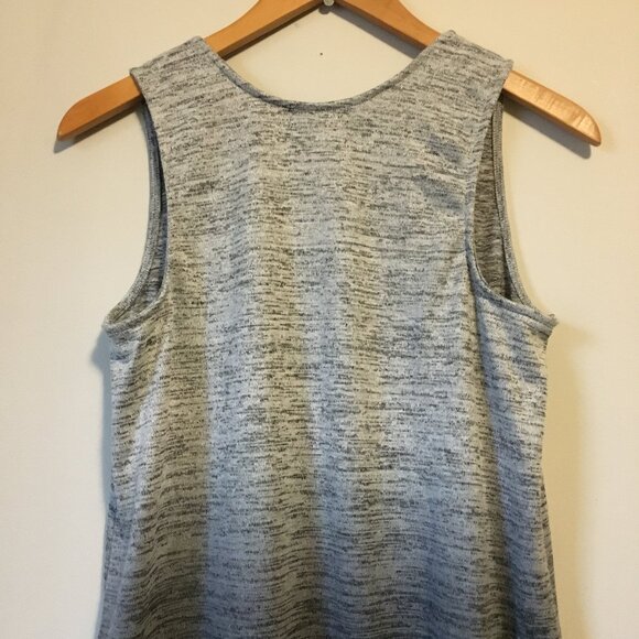 SEARS Crew Neck Gradient Marled Knit Tank Top - Picture 5 of 13